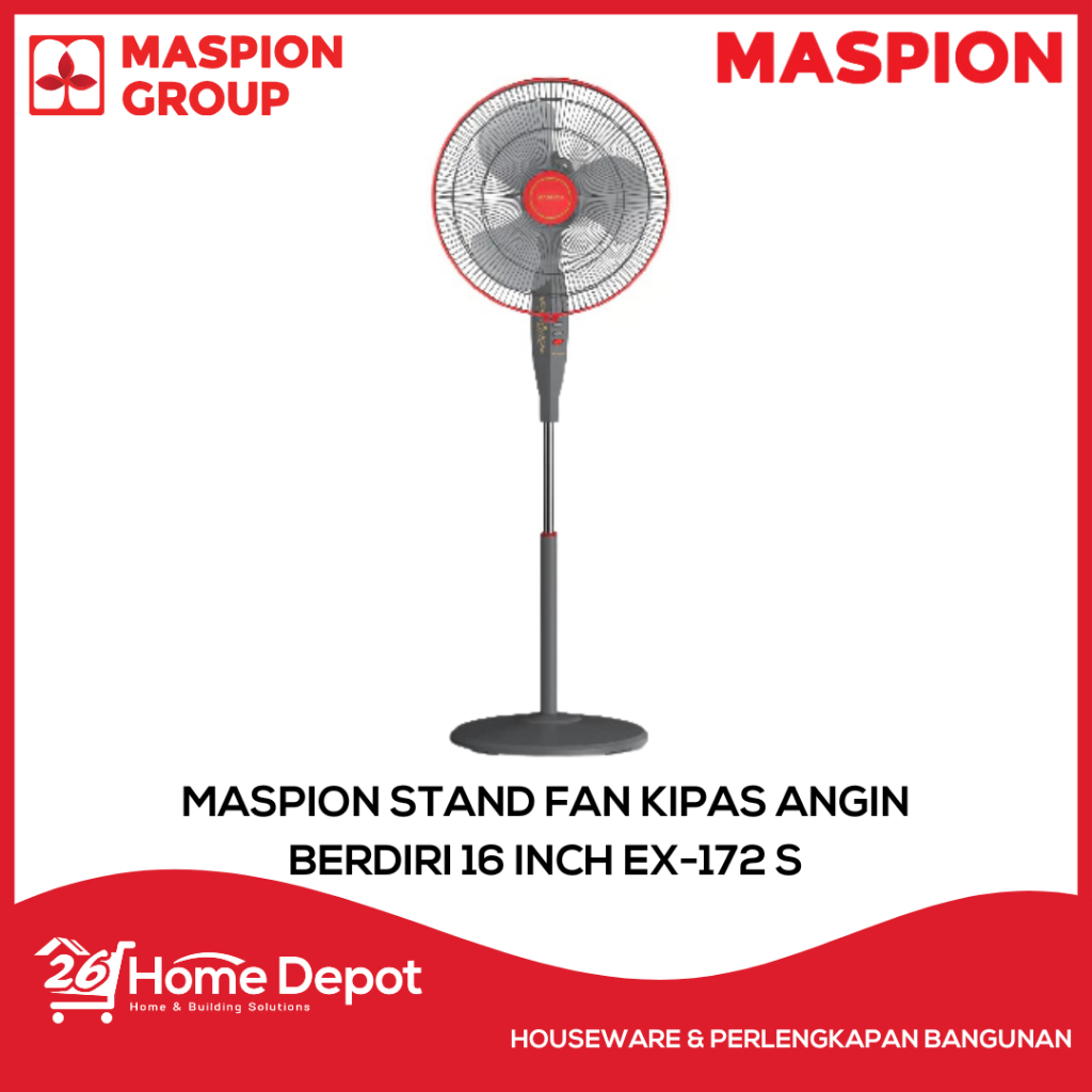 MASPION Kipas Angin Berdiri / Stand Fan EX 172 S 16 Inch / Kipas Angin Maspion Berdiri