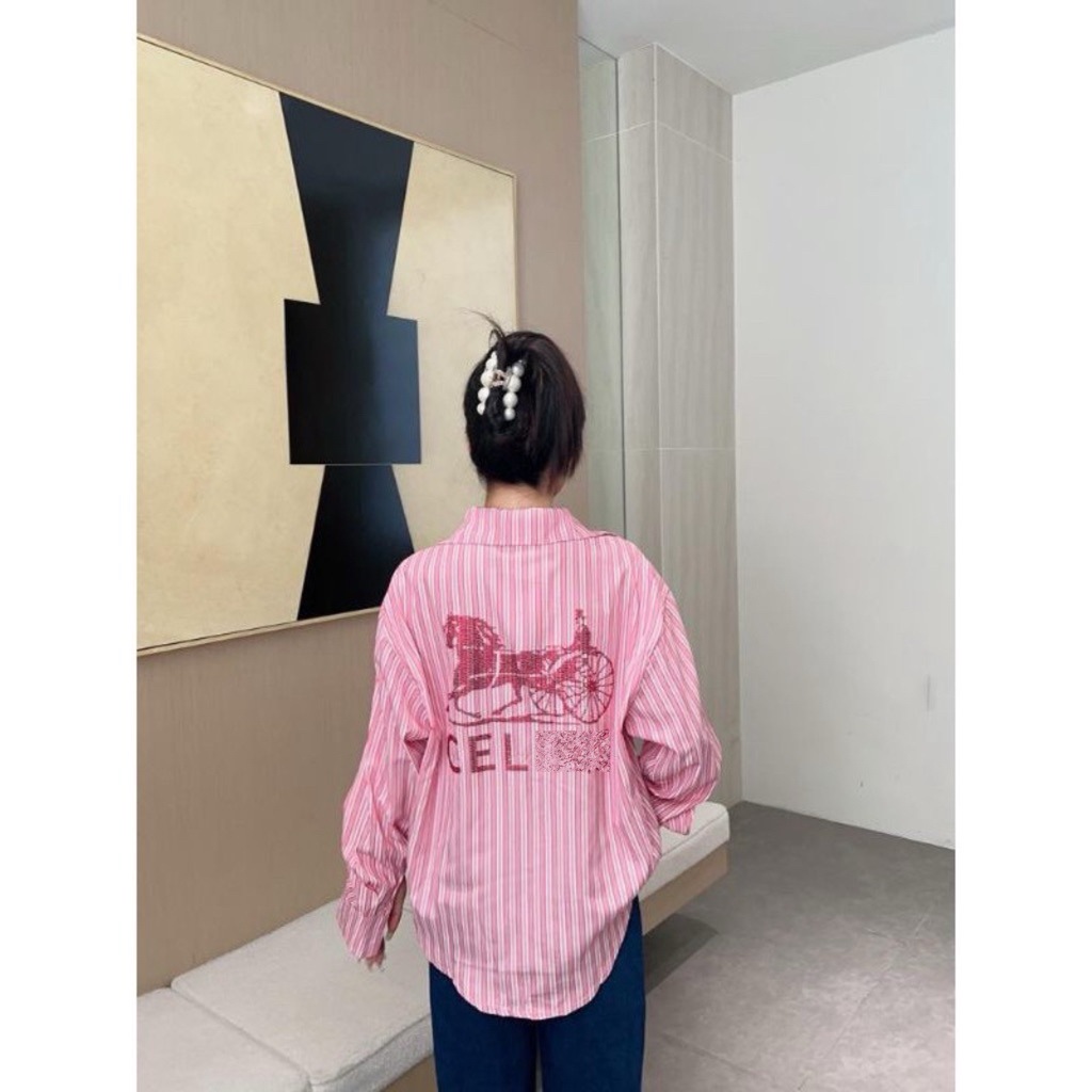 [New] Kemeja Celin Striped Sulky