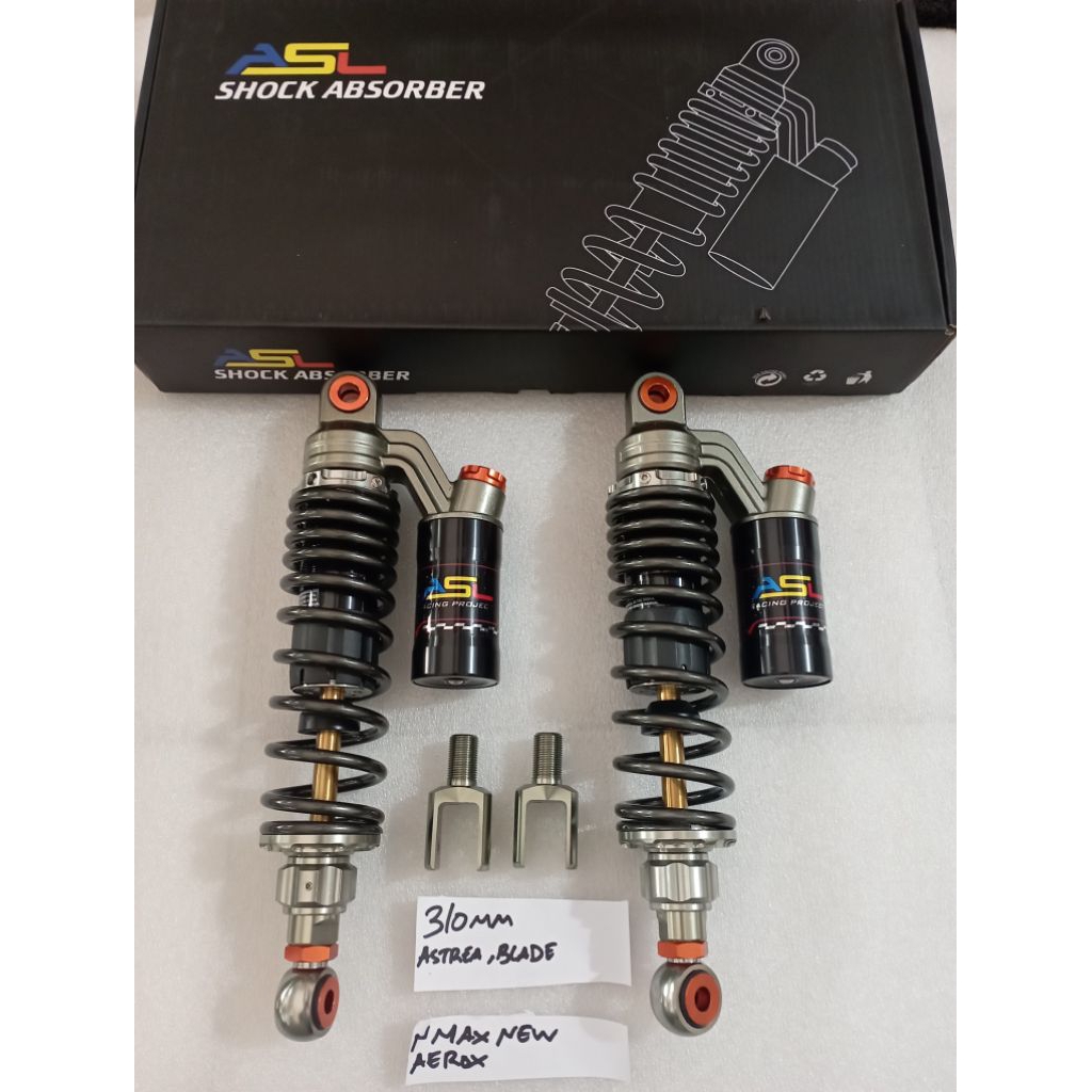 Shock ASL 310 MM Nmax New Aerox Astrea Blade Titanium Original ASL racing