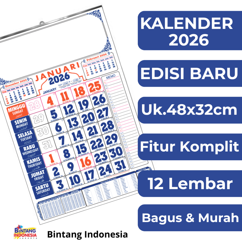 

KALENDER ARAB 2026 TERBARU & TERMURAH ( HARGA SATUAN & GROSIR )