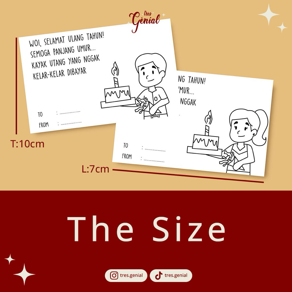 très génial - Kartu Ucapan Lucu Newborn Baby Greeting Card Gift Card Birthday Card Kartu Ucapan Pern