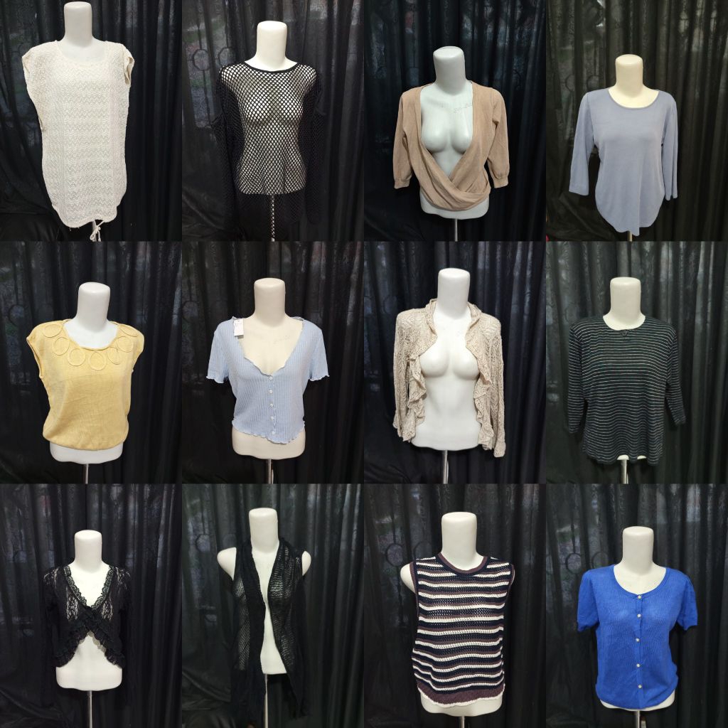 thrift atasan rajut outer bikini