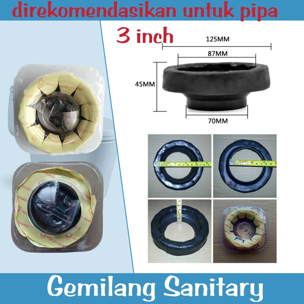 Gasket Kloset / Dodol Kloset Duduk