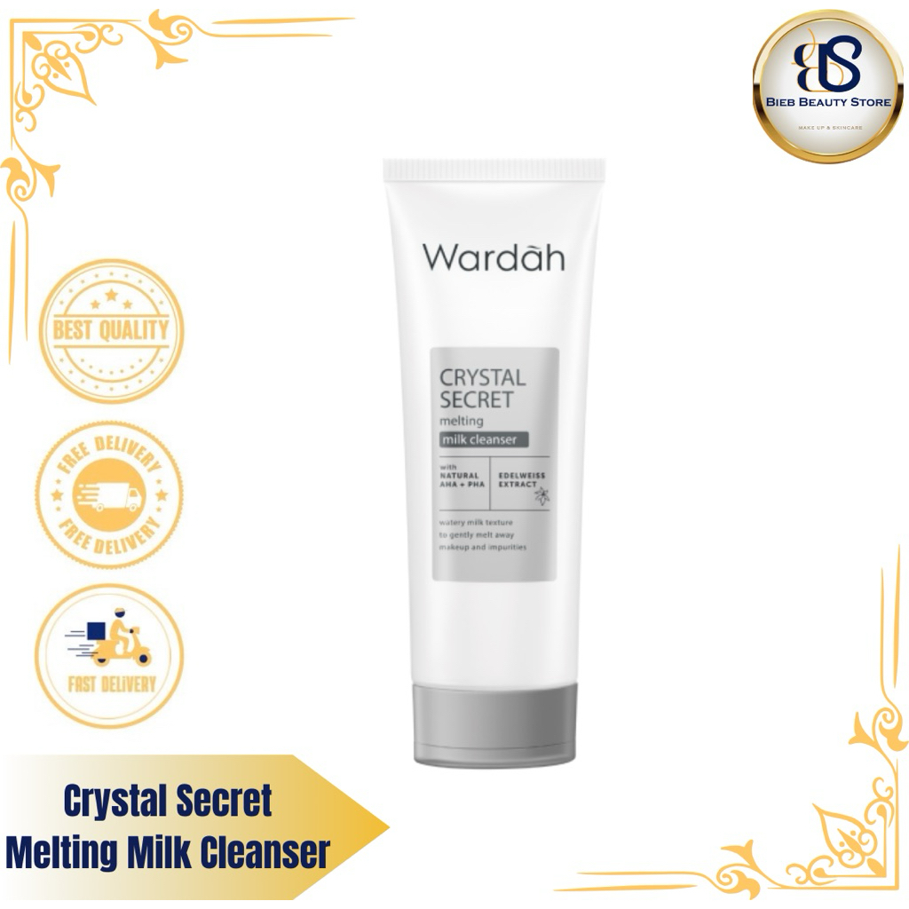 Wardah Crystal Secret Melting Milk Cleanser | Sabun Cuci Muka