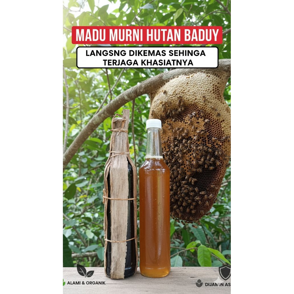 

maduodengbaduy Madu Odeng Baduy Asli 100% Murni – Botol Kaca Marjan 460ml