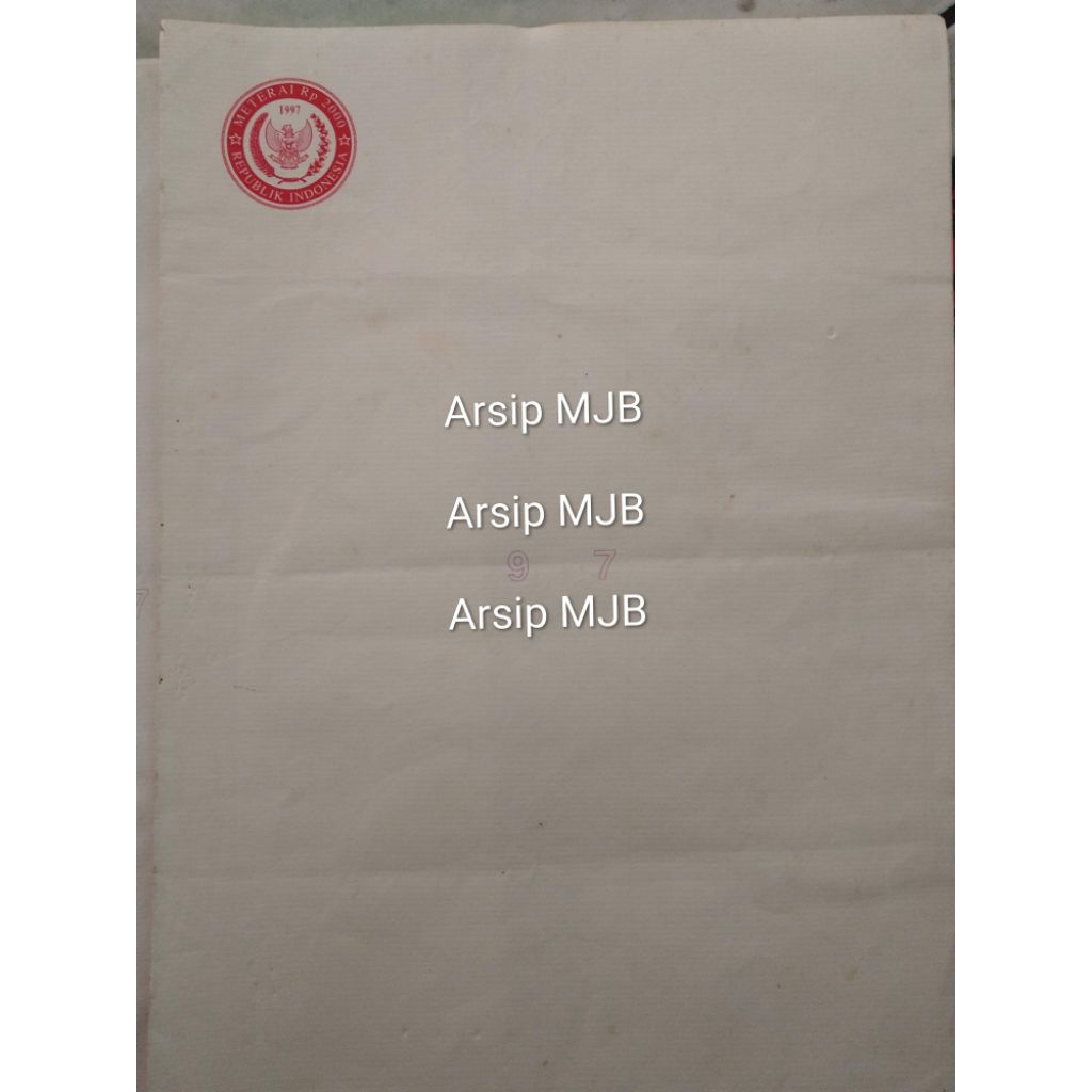 Kertas Segel, Segel tahun 1997