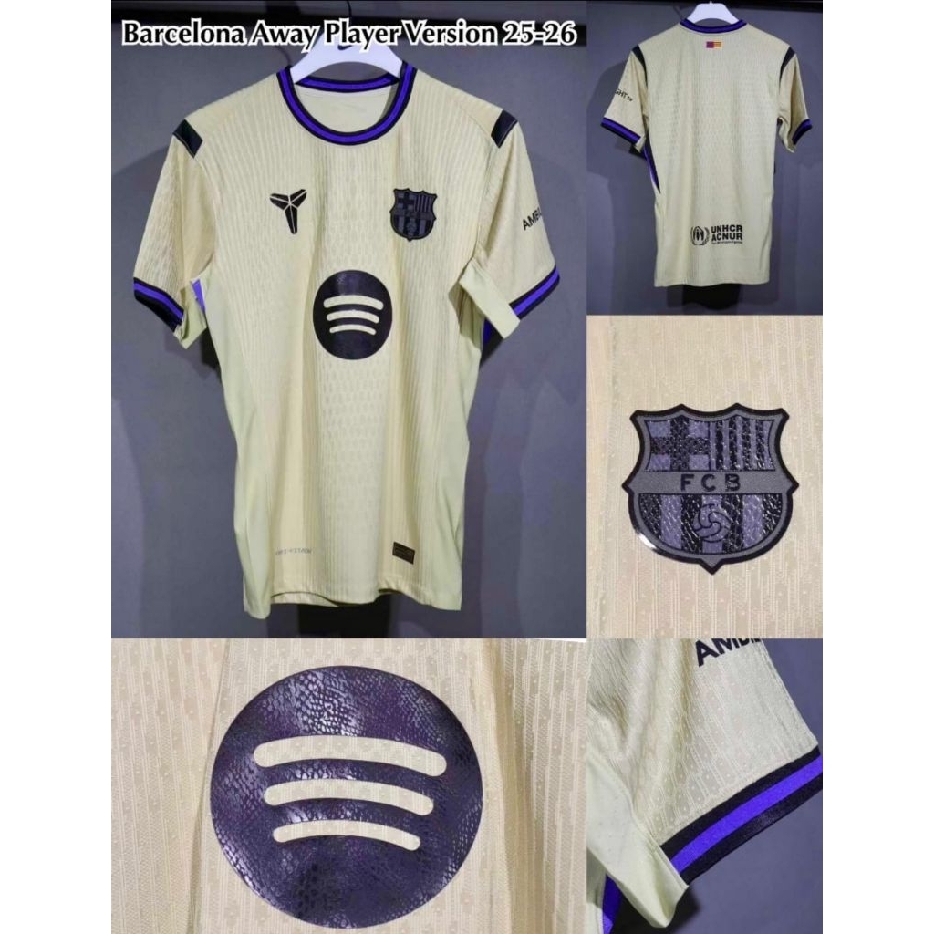 Jersey Kaos Baju Sepak Bola Barca Barce Barka Barcelona Home Away 3rd Third Climachill Player Issue 