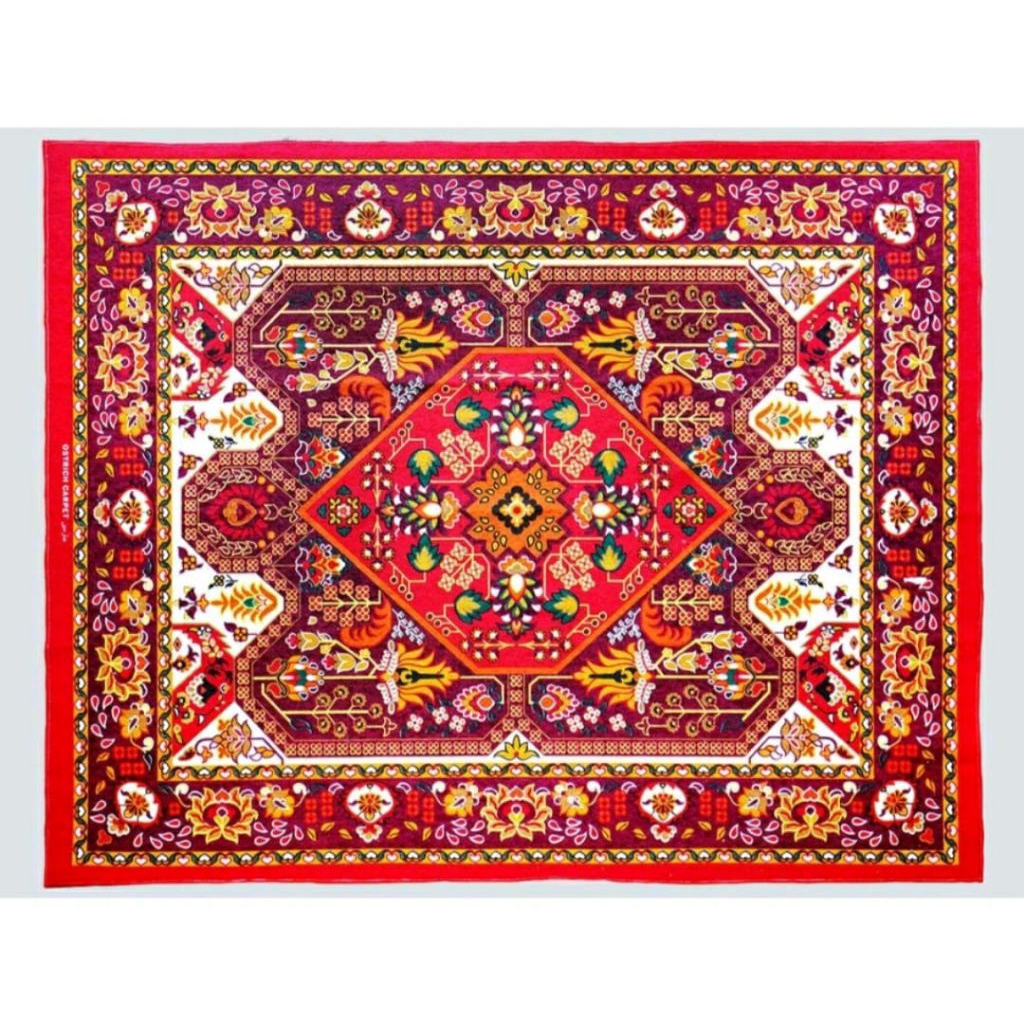 karpet Turki Jasmine Ostrich Permadani Jumbo Bulu Empuk Tebal