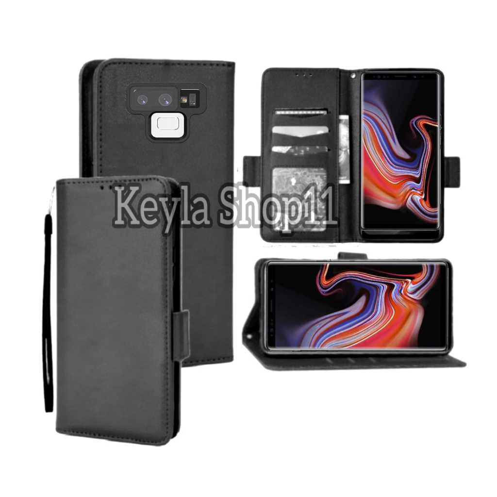 Case Flip Untuk SAMSUNG NOTE 9 Soft Case Dompet Flip Cover Leather Premium Casing HP