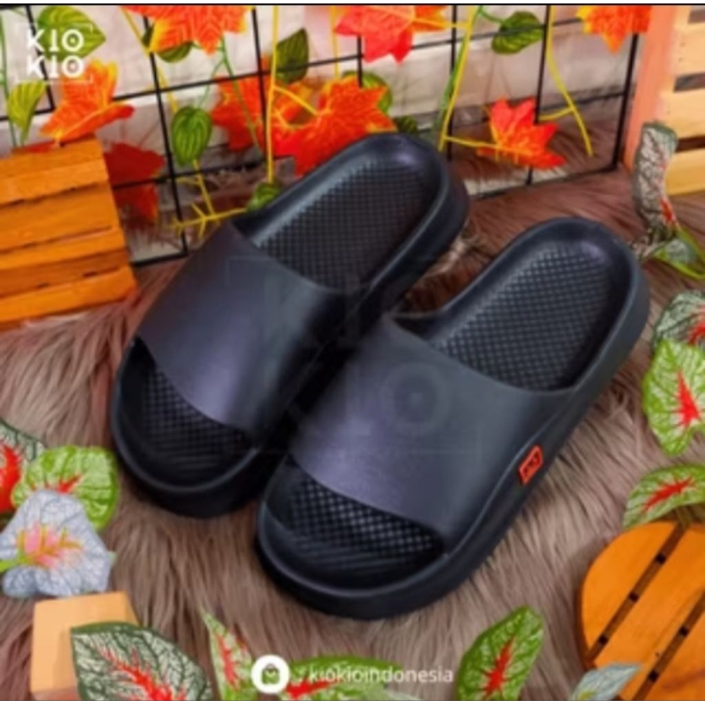 Sandal Slop Polos Smile Size 30-44 / Anti Slip / Anti Licin / Sandal Anak / Dewasa Slip On