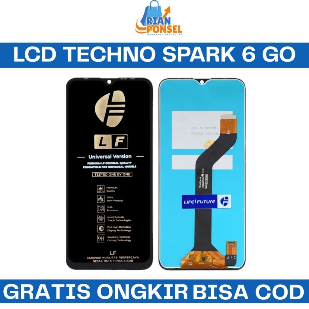 Lcd Techno Spark 6 Go Original Fullset Life Future Touchscreen