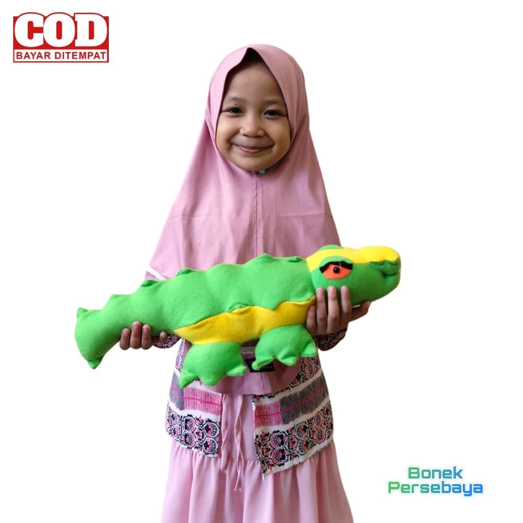 Boneka Buaya Jumbo Lucu Lembut & Imut