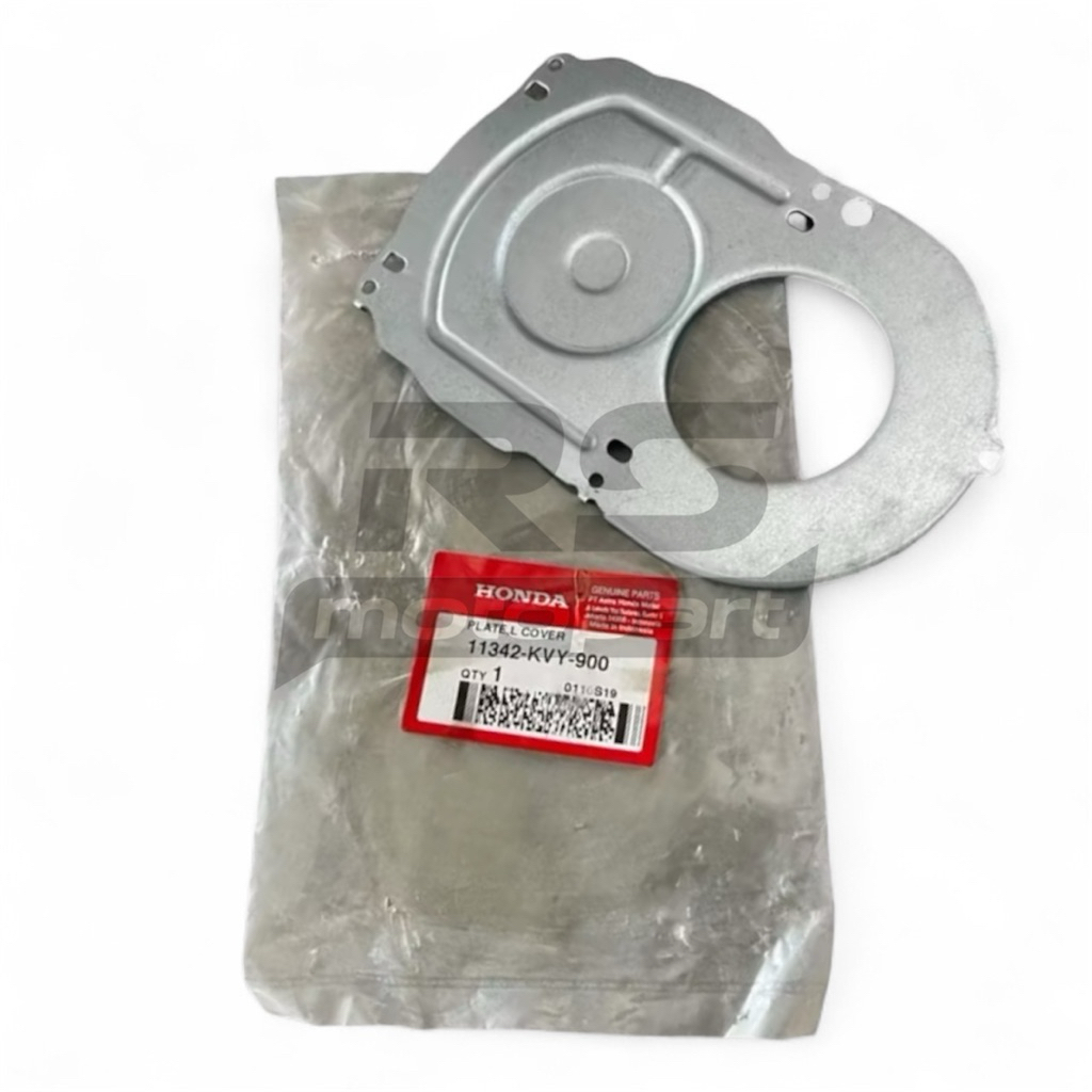 11342KVY900 Plat CVT Tutup Cover Kiri Beat Spacy Scoopy Karbu Lama FI injeksi Plat Tutup As Gigi Eng