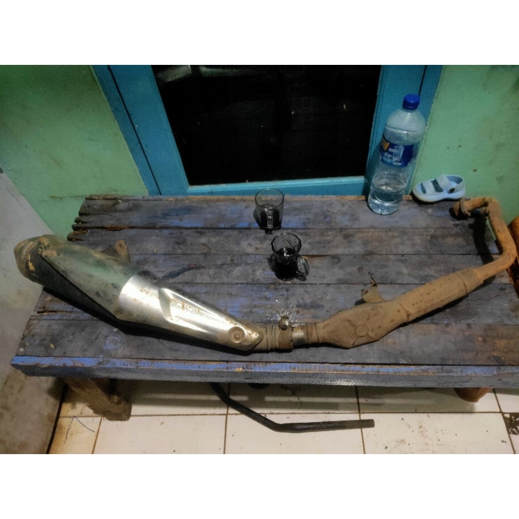 KNALPOT CBR K45A OLD CBR REPSOL CBR LOKAL K45 ORIGINAL COPOTAN SET LEHERAN