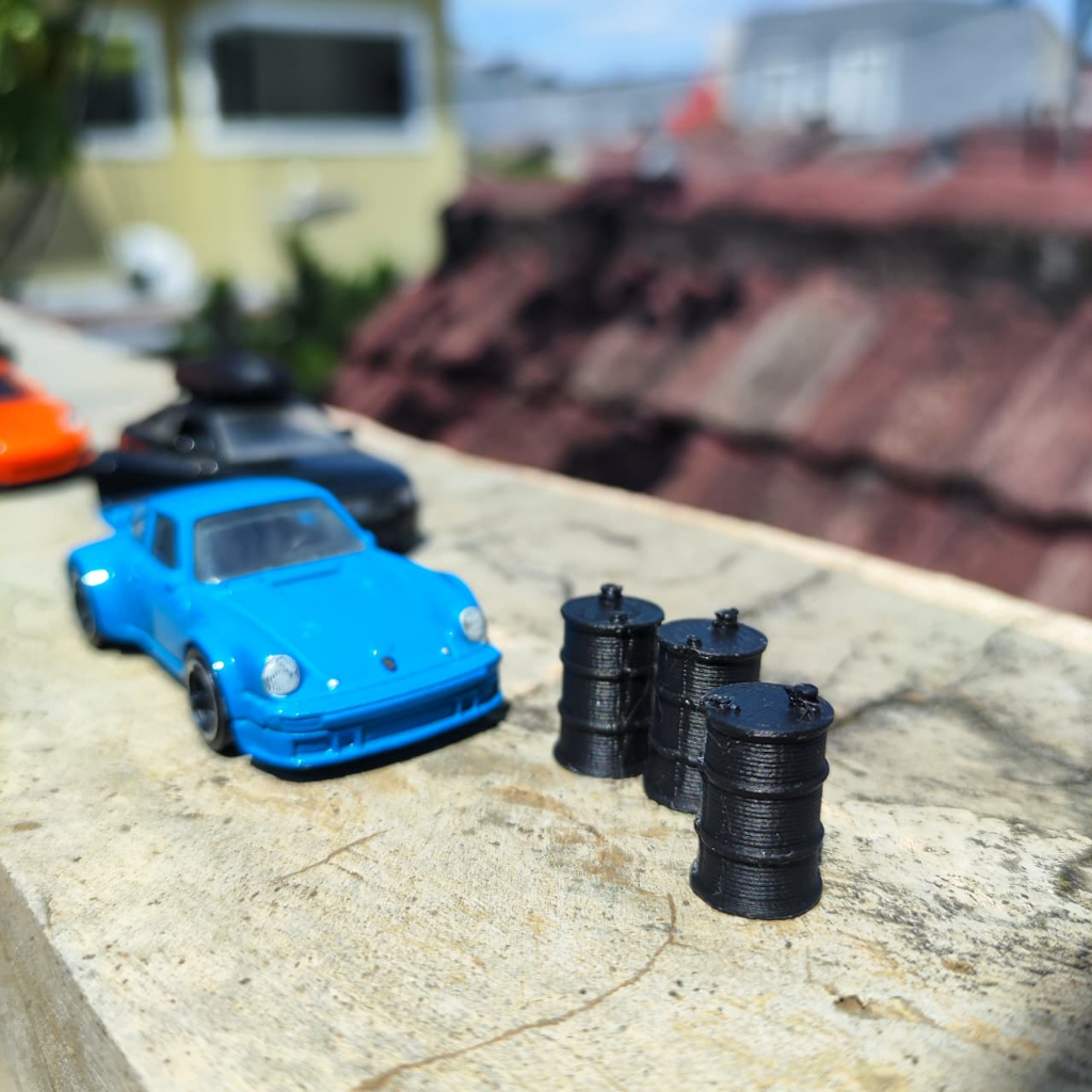 DIORAMA DRUM 1:64 - MINIATUR BENGKEL DIECAST 1/64 - MECHANIC - MAKET DIORAMA - MAKET ARSITEK - TUGAS
