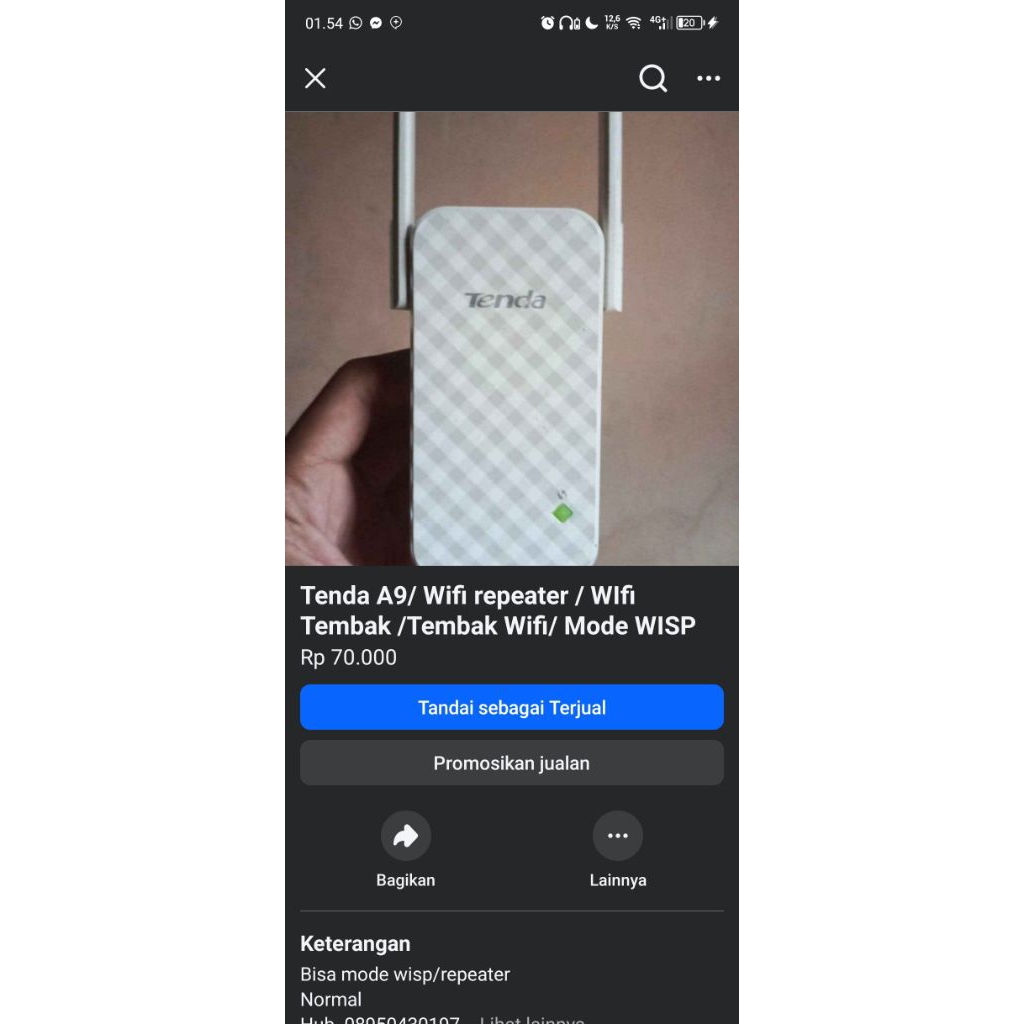 tenda repeater pesanan