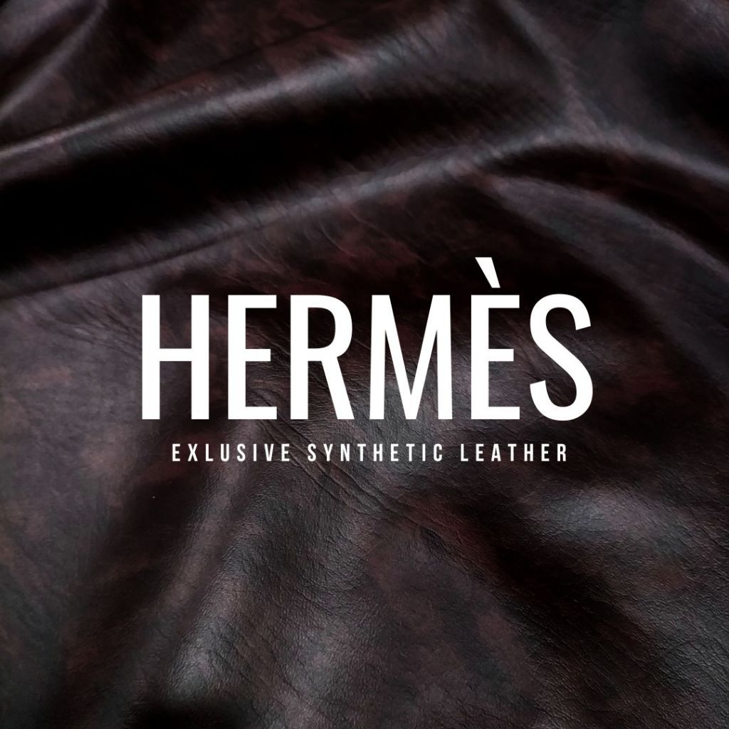 Bahan Kain Oskar Kulit Oscar Sintetis Tas / Dompet Tebal Motif Bercak Wosh Corak Semu - Hermes (Sofa