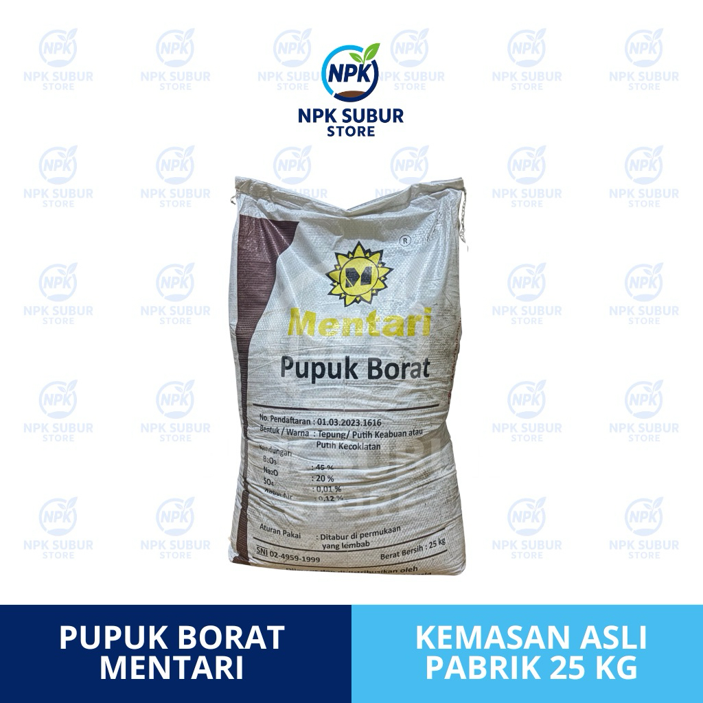PUPUK BORAT MENTARI 25 KG