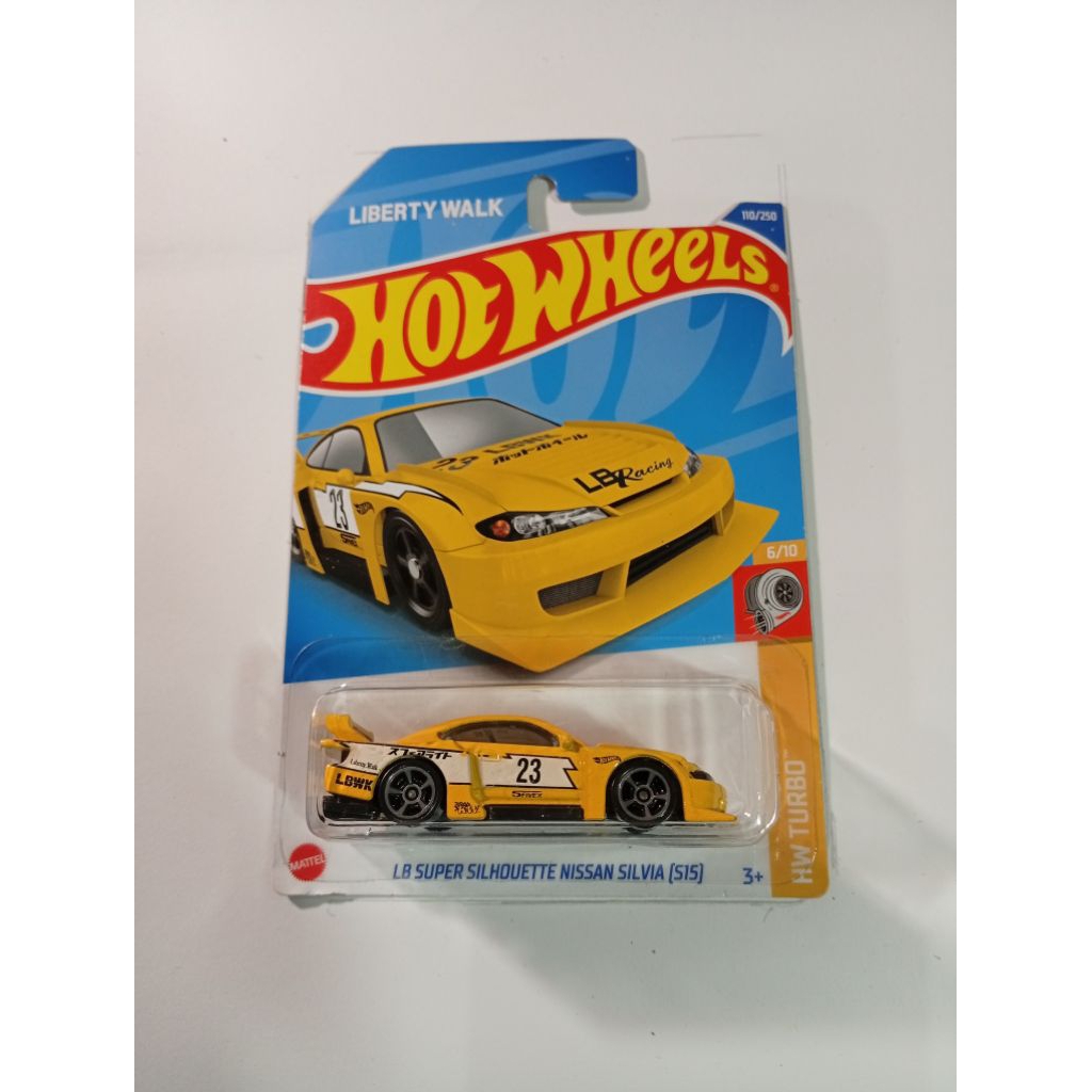 HOT WHEELS LB SUPER SILHOUETTE NISSAN SILVIA S15 LBWK KUNING
