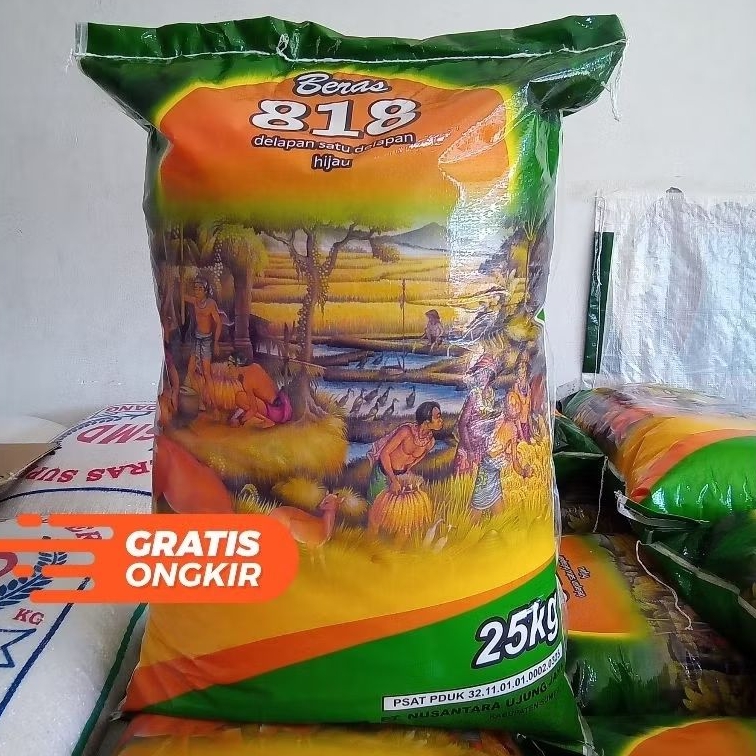 BERAS KARUNGAN / BERAS 818 HIJAU - 5 KG, 10 KG, 20 KG, 25 KG