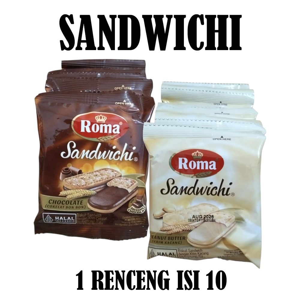 ROMA SANDWICHI RENCENG ISI 10