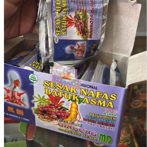 Sesak nafas mahkota dewa original