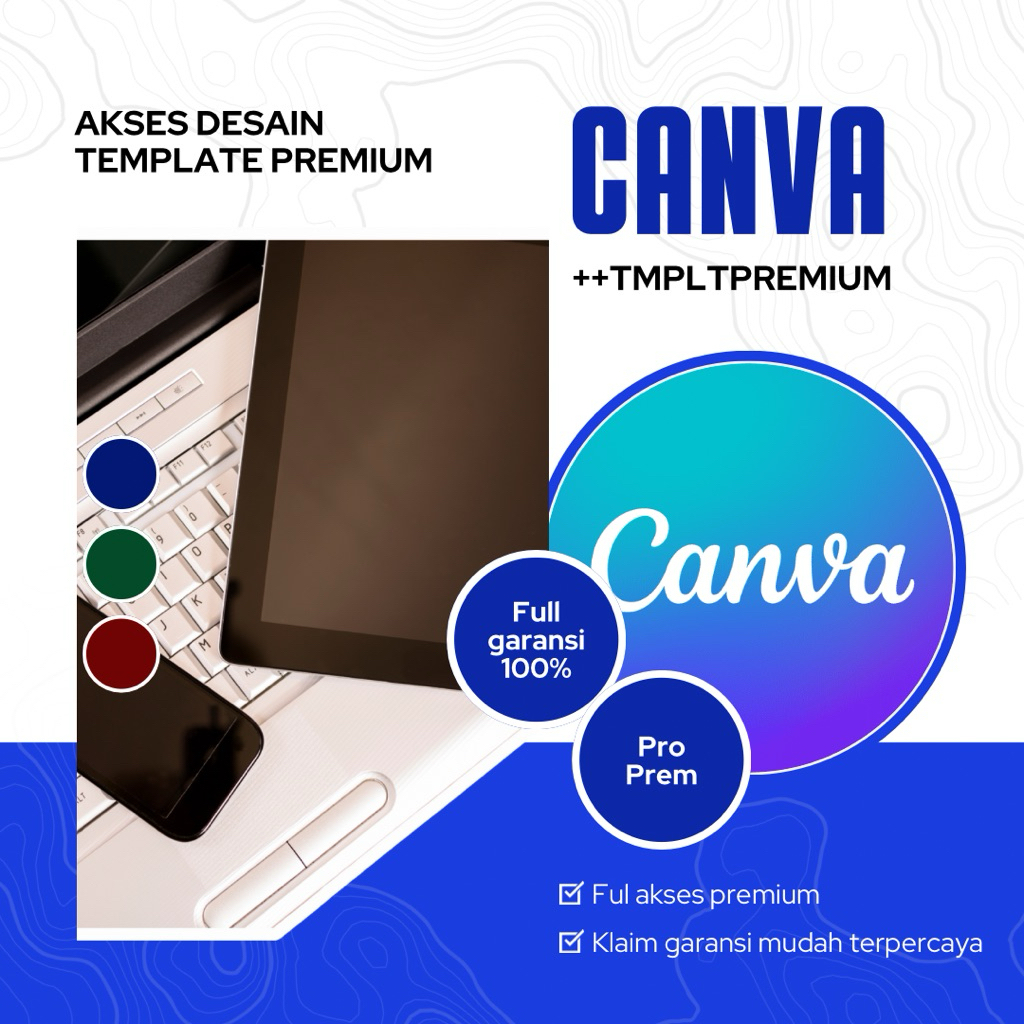 #6 Canva +template desain peremium