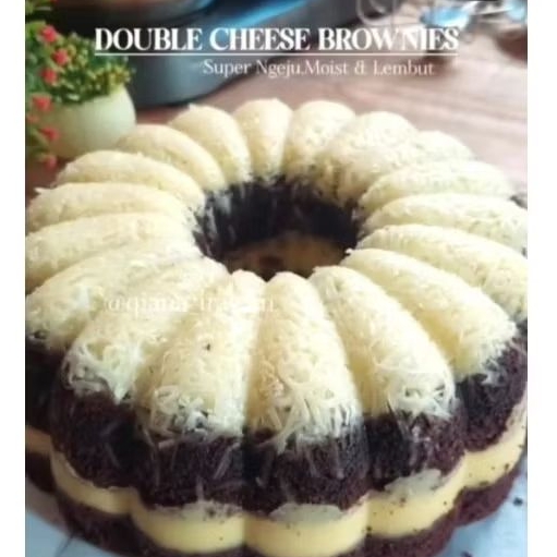 

Double Cheese Brownies Ketan Hitam