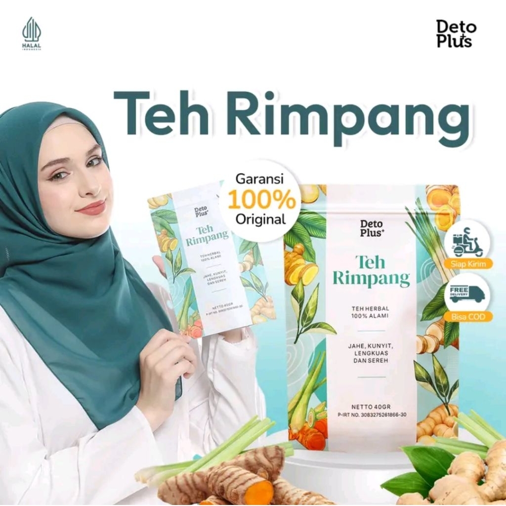 

Teh Rimpang Herbal Deto Plus 40gr – Jahe Kunyit Lengkuas Sereh Alami