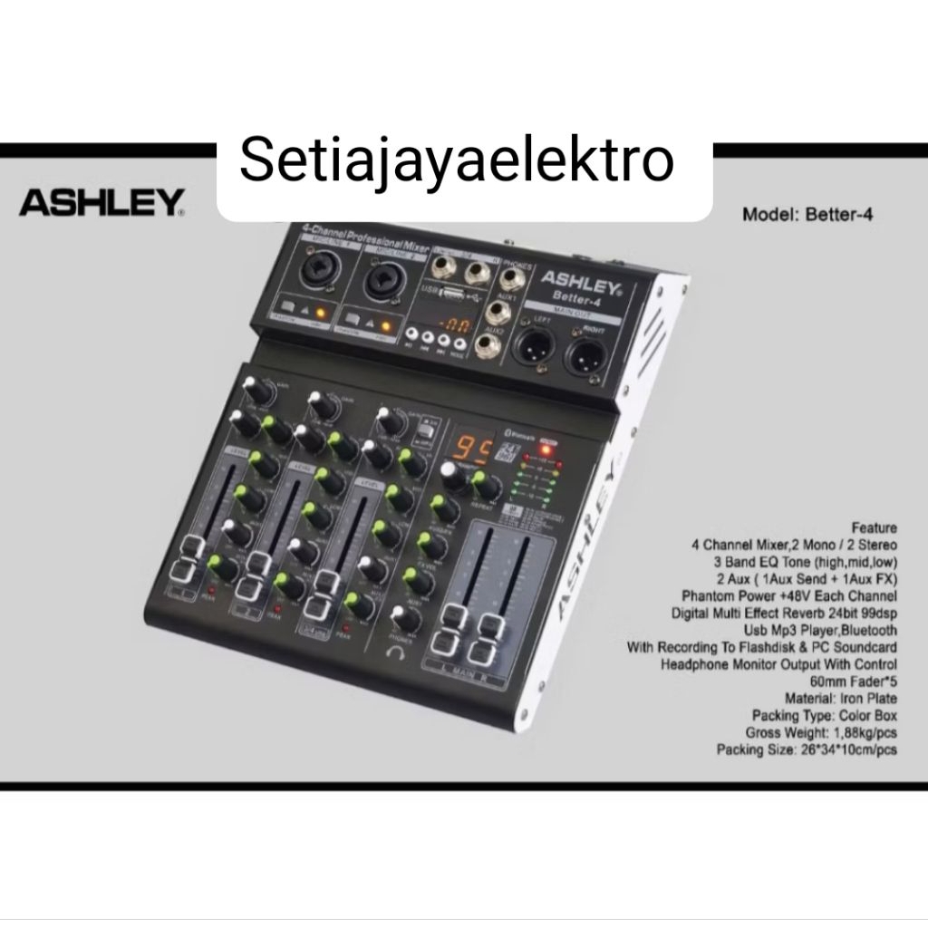 MIXER ASHLEY BETTER 4 ORIGINAL 4 CHANNEL