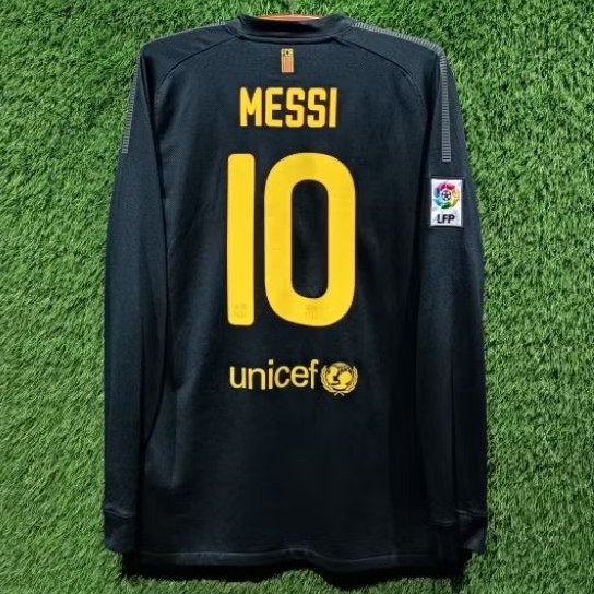 Jersey Barcelona Original 2011-2012 Away Longsleeve Large Messi 10
