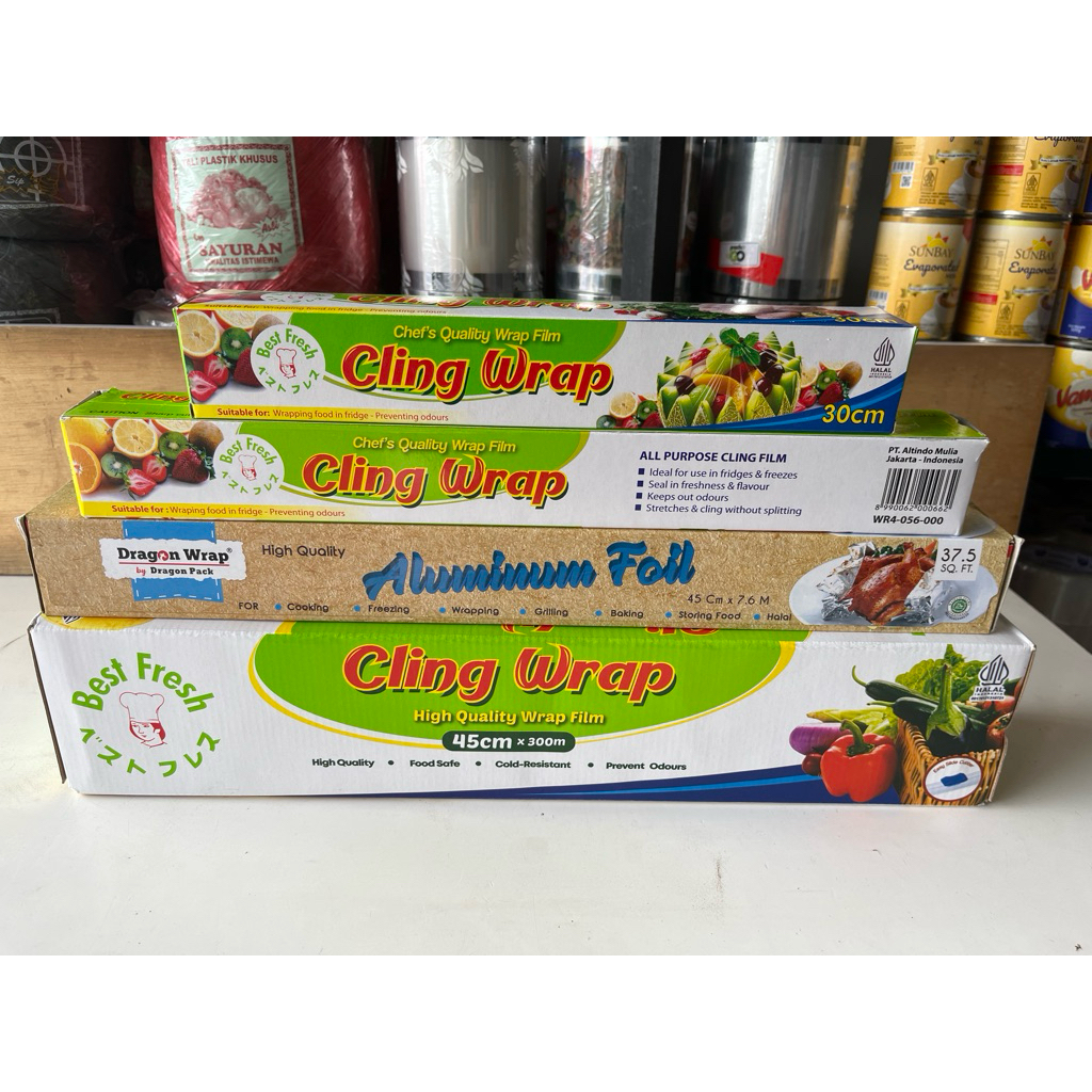 Cling Wrap / Alumunium Foil / Plastik Wrap / Plastik penutup makanan