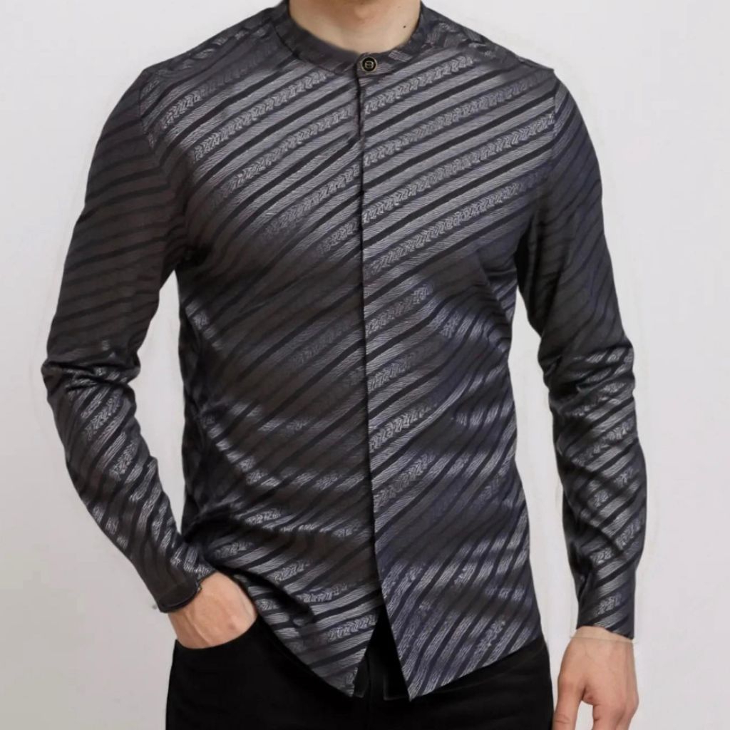 baju koko pria kemko balvin lengan panjang banyak pilihan motif