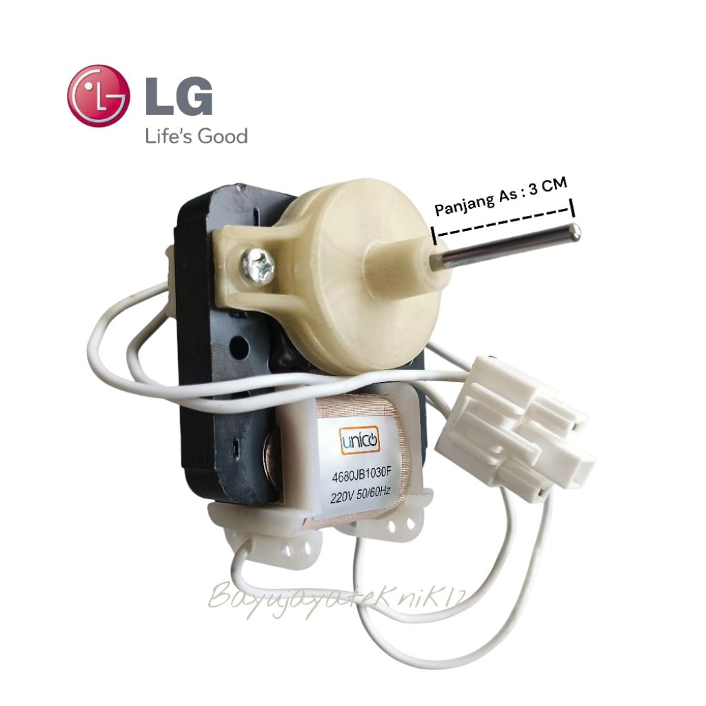 Fan Motor | Dinamo Kipas Kulkas 2 Pintu LG | Panjang AS 3 Cm
