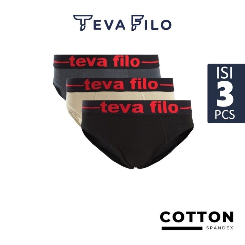 TEVA FILO - Celana Dalam Pria Teva filo (1 Pak isi 3PCS)