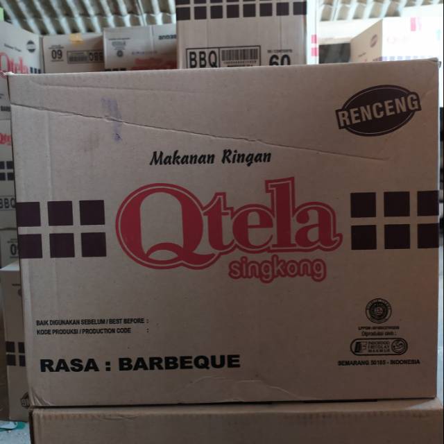 QTELA KERIPIK SINGKONG 60Pcs X 23gr [ KARTON ]