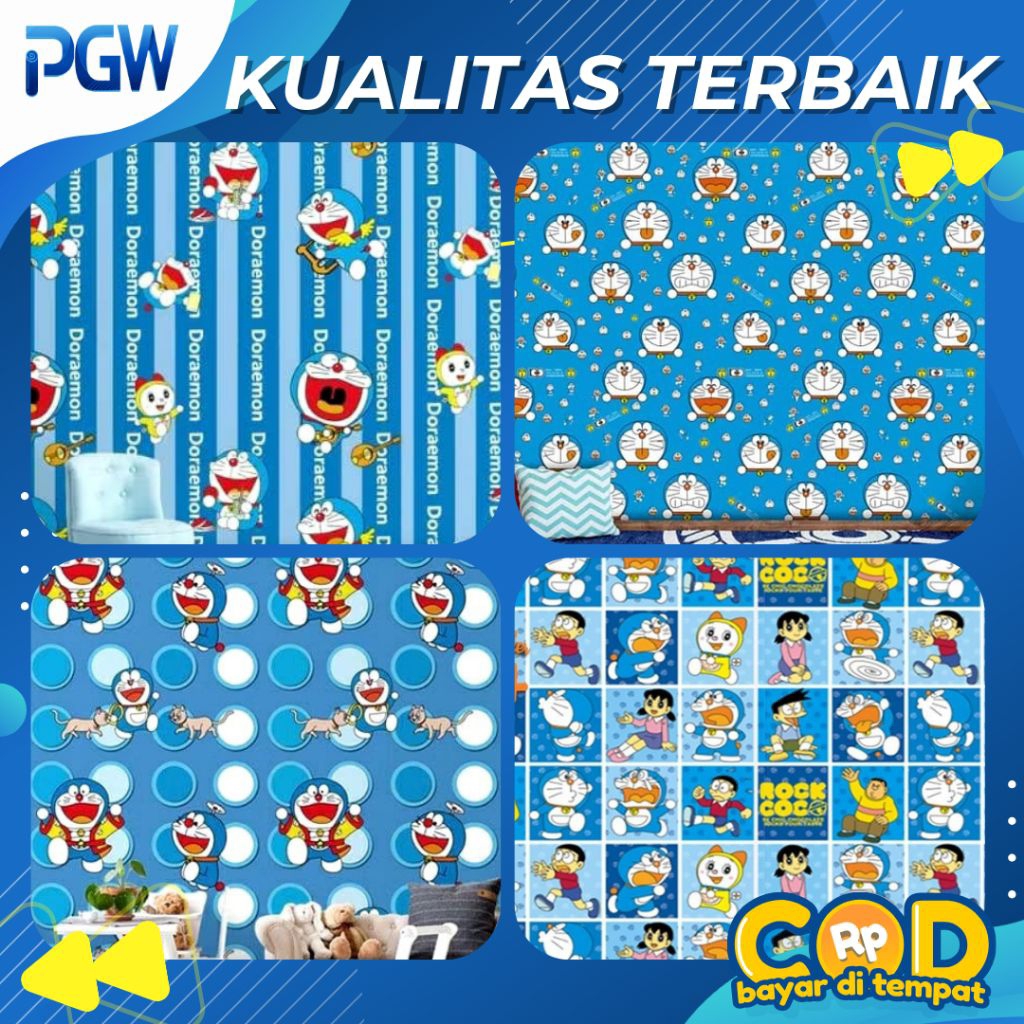 Wallpaper Dinding Doraemon Wallpaper Dinding Warna Biru Wallpaper Dinding Langit Wallpaper Dinding A