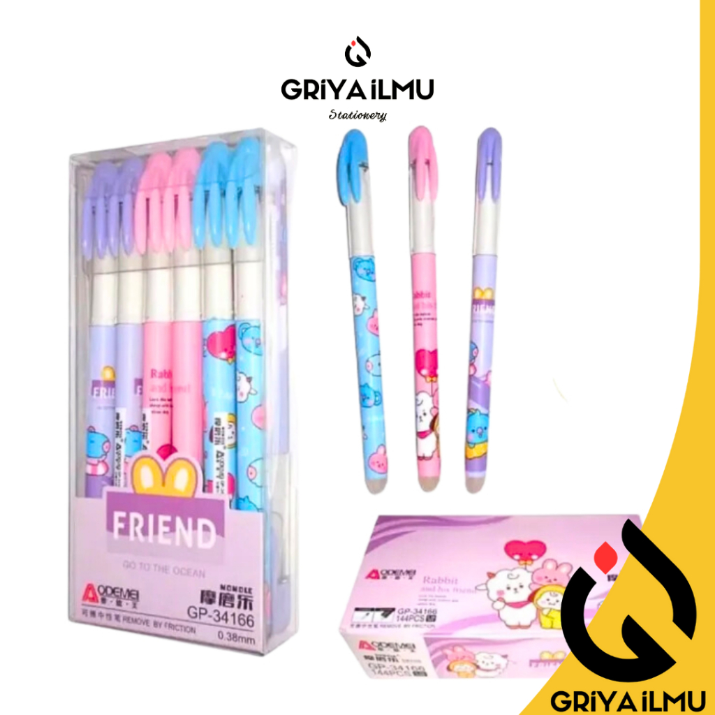 

Bolpoin Erasable Gel Pen AODEMEI GP 34166 Friend (024139)