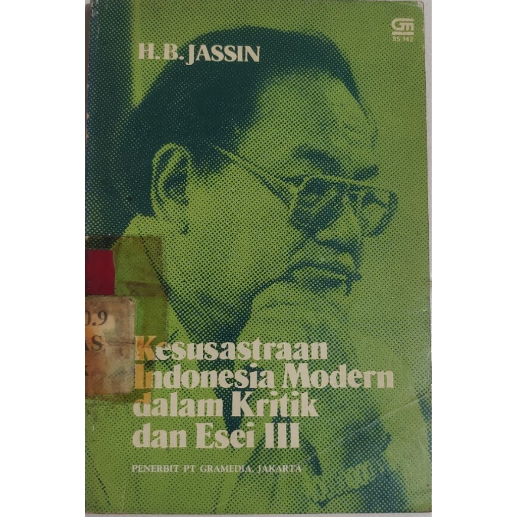 BUKU KESUSASTRAAN INDONESIA MODERN DALAM KRITIK DAN ESEI III BEKAS ORIGINAL