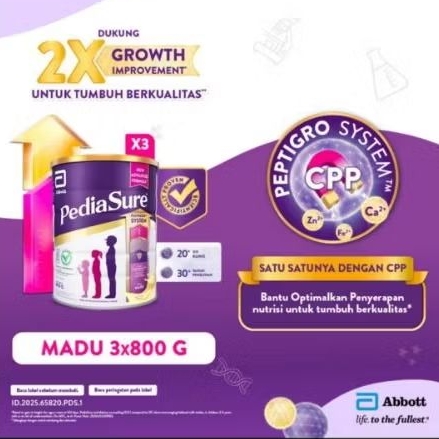 

Pediasure Triplesure 800gr Madu(3klg x800gr)