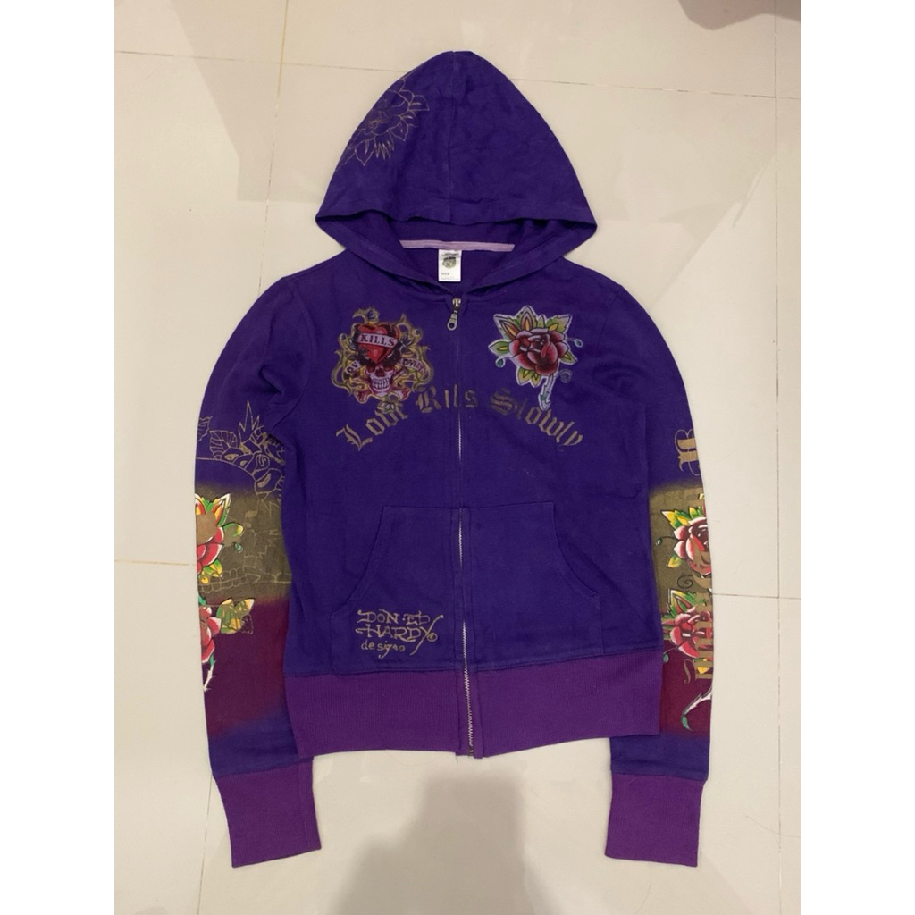 VINTAGE Ed hardy hoodie preloved