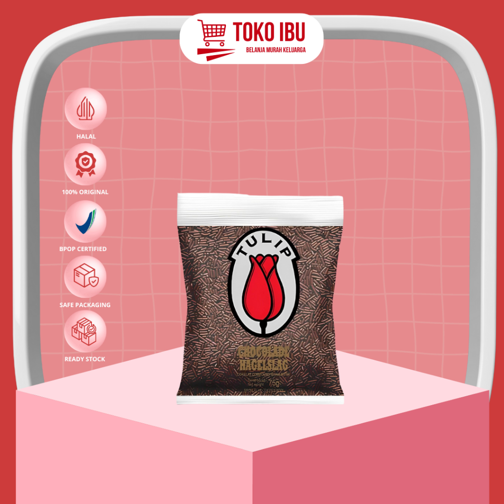 Meses Tulip 90gr / Taburan Cokelat