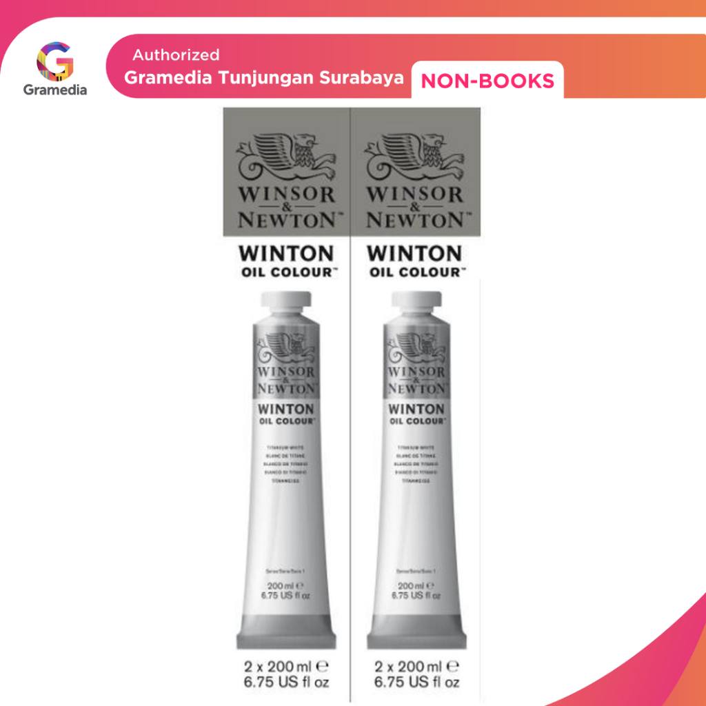 

Gramedia Tunjungan : Winsor & Newton - Winton Oil Titanium White Twin Pack 2 x 200ml (25% OFF)