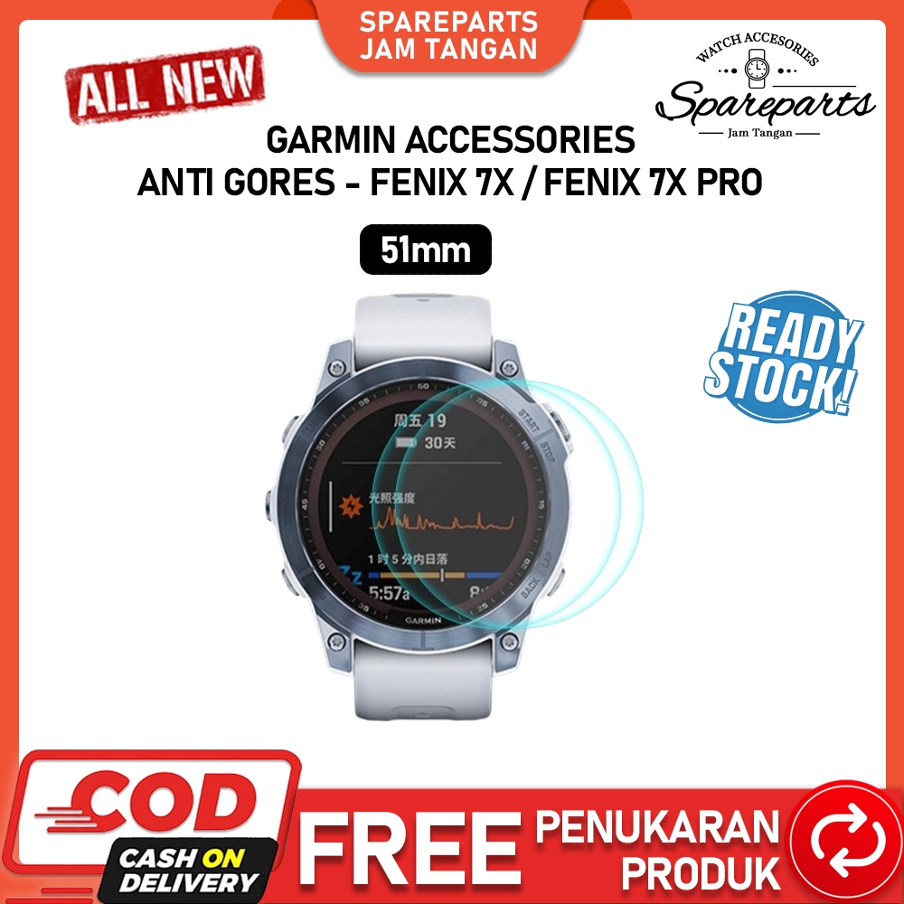 Tempered Glass Garmin Fenix 7X Kaca Jam Tangan Anti Benturan