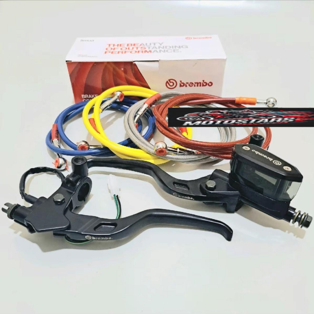 Master rem tabung Oval brembo + selang rem 90cm universal motor Rx king cb cbr vixion mega pro mx ki