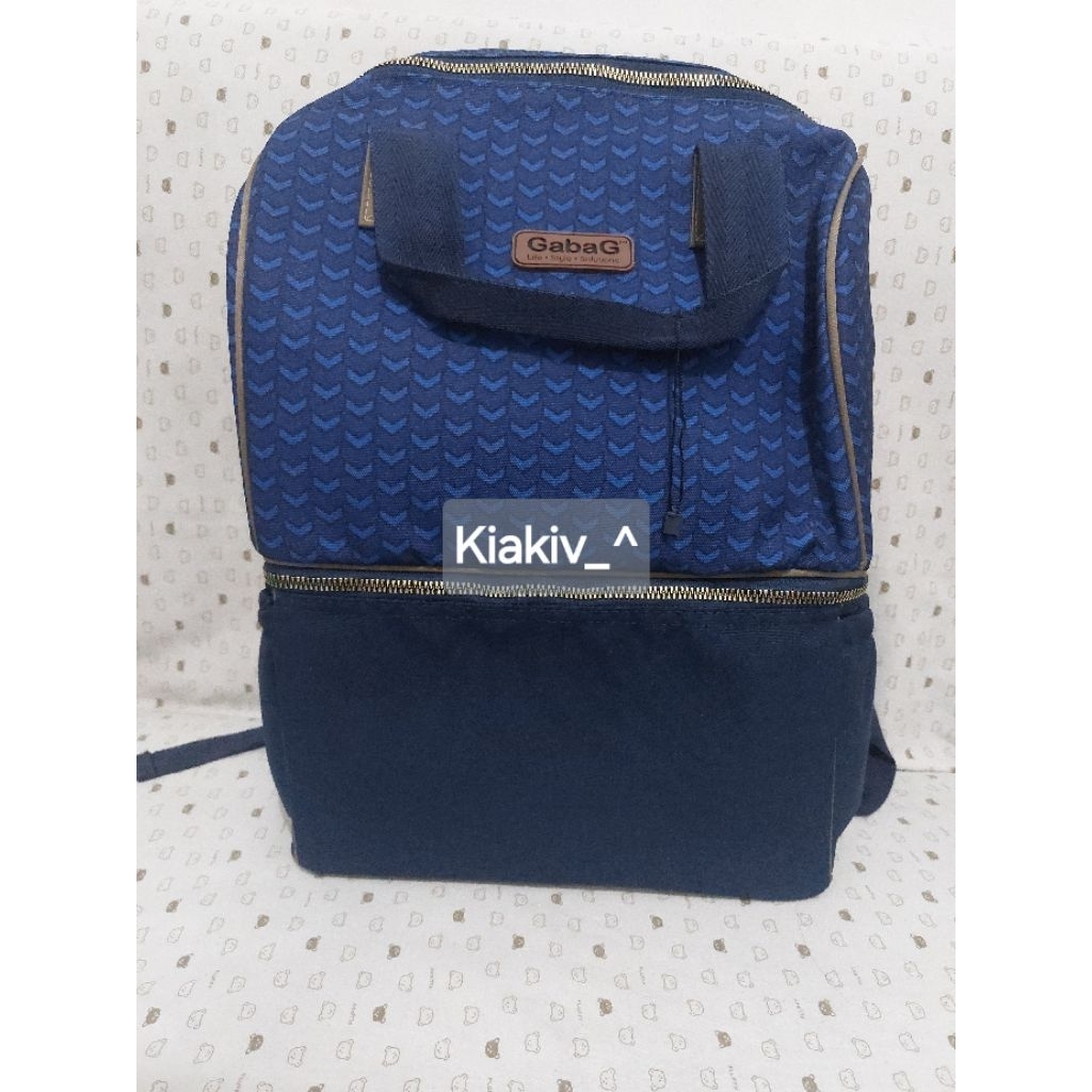 Preloved GabaG Tas Asi - Backpack Cooler Bag 2 in 1 COBALT