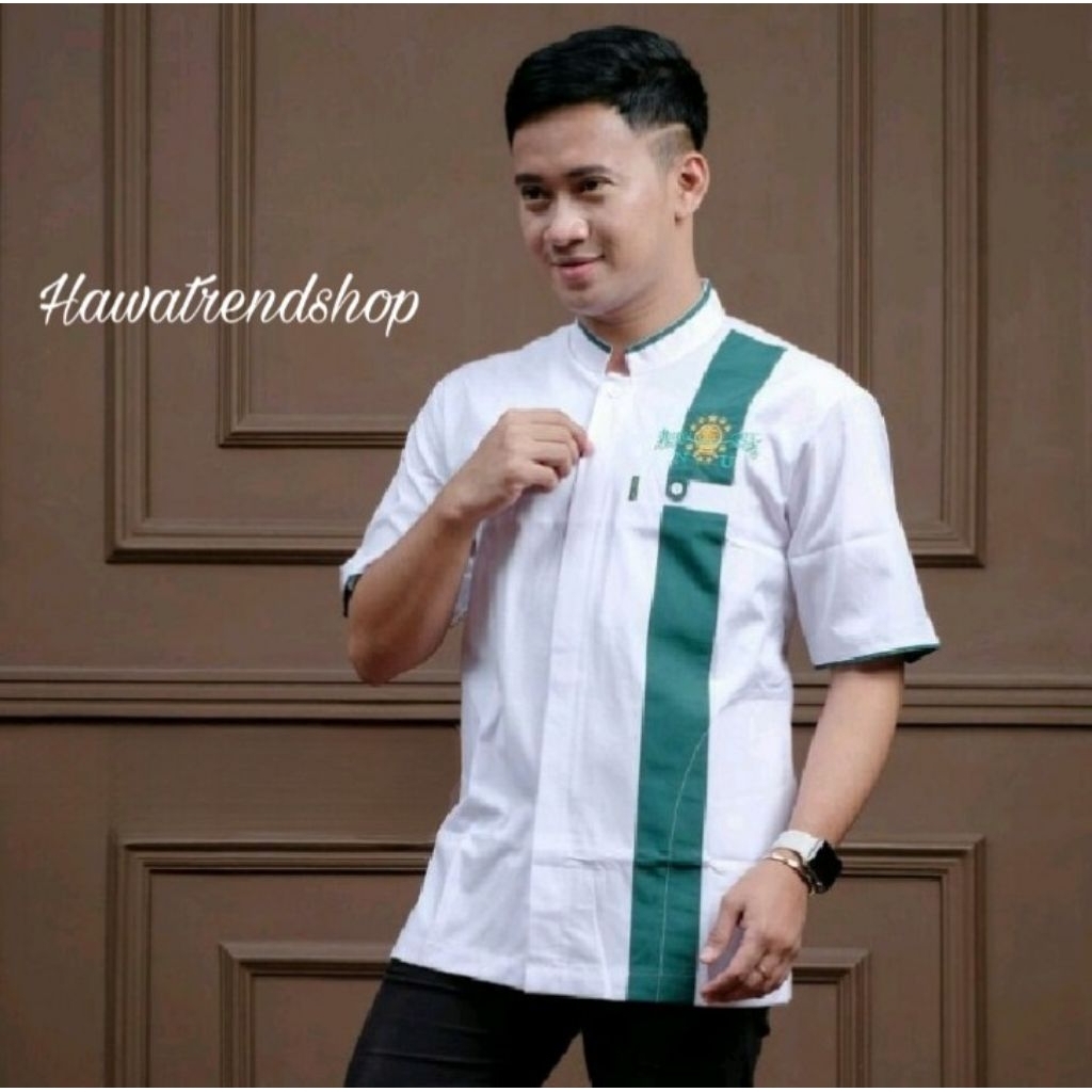 Baju koko Nu lengan pendek/Atasan pria/Baju koko pria