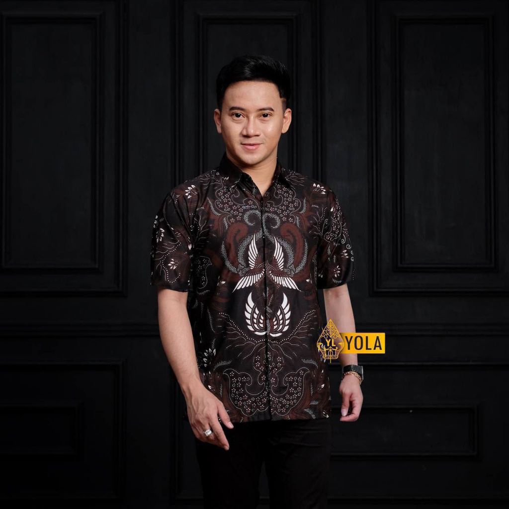 HEM BATIK PRIA BATIK PRIA LENGAN PENDEK DEWASA REMAJA BAJU BATIK SERAGAM KANTOR