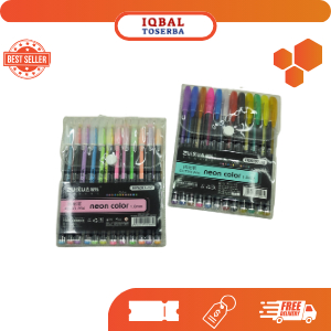 

ZUIXUA PULPEN 12 WARNA / BP ZUIXUA 12W HP6207-12 / Pulpen Warna Warni