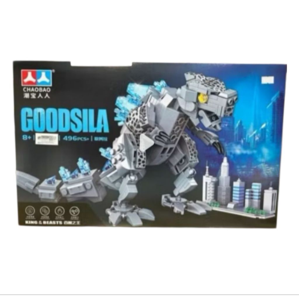 Bricks Godzilla mainan building block